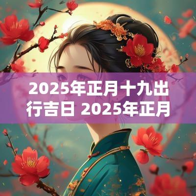 2025年正月十九出行吉日 2025年正月的出行吉日