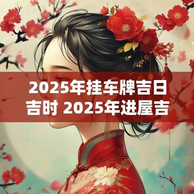 2025年挂车牌吉日吉时 2025年进屋吉日吉时