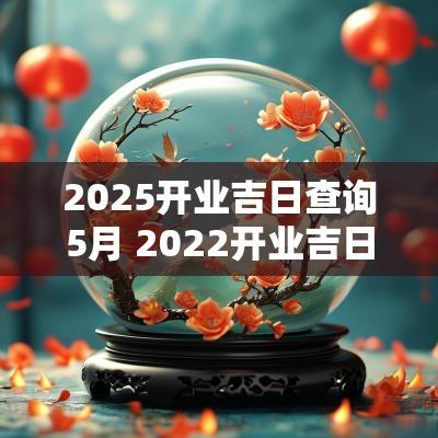2025开业吉日查询5月 2025开业吉日查询农历