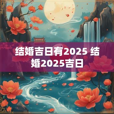 结婚吉日有2025 结婚2025吉日