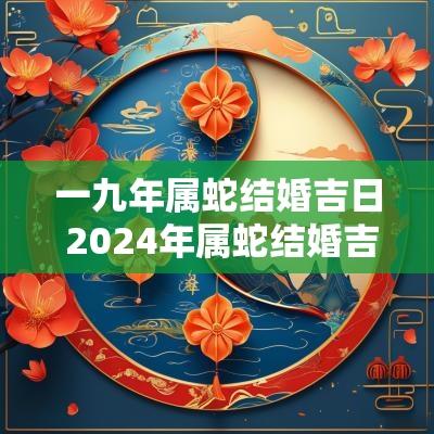 一九年属蛇结婚吉日 2025年属蛇结婚吉日一览表