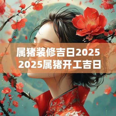 属猪装修吉日2025 2025属猪开工吉日预测