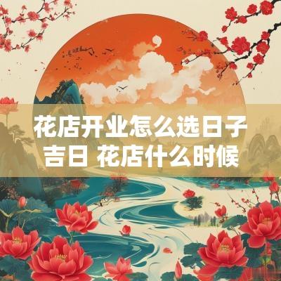 花店开业怎么选日子吉日 花店什么时候开店是最佳时间