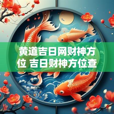 黄道吉日网财神方位 吉日财神方位查询表最新