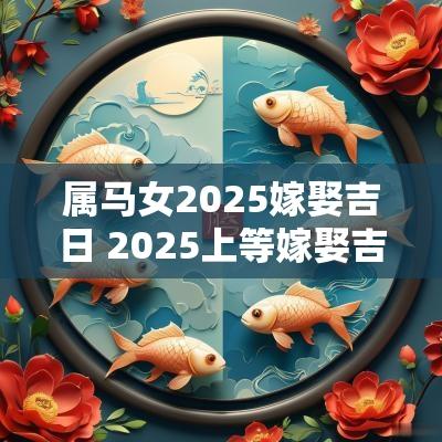 属马女2025嫁娶吉日 2025上等嫁娶吉日一览表