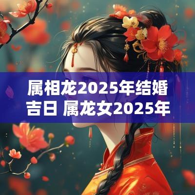 属相龙2025年结婚吉日 属龙女2025年天喜星