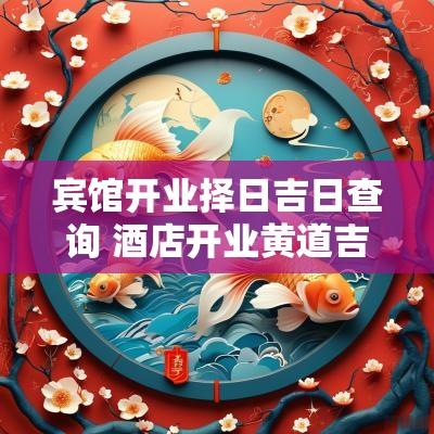宾馆开业择日吉日查询 酒店开业黄道吉日