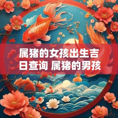 属猪的女孩出生吉日查询 属猪的男孩出生吉日吉时