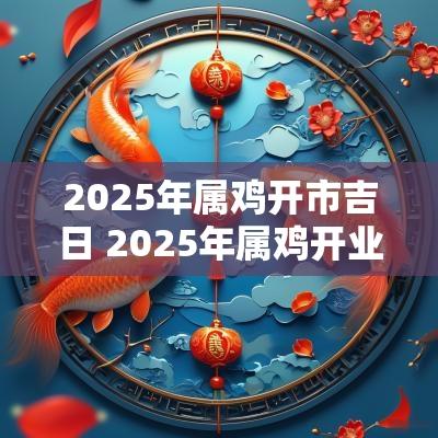 2025年属鸡开市吉日 2025年属鸡开业吉日查询