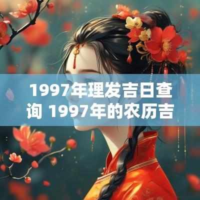 1997年理发吉日查询 1997年的农历吉日查询