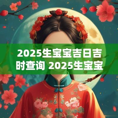 2025生宝宝吉日吉时查询 2025生宝宝吉日查询