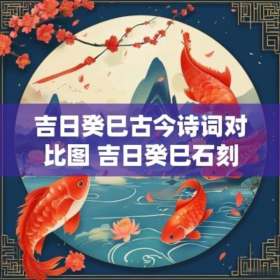 吉日癸巳古今诗词对比图 吉日癸巳石刻原文及解释