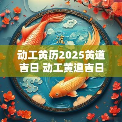 动工黄历2025黄道吉日 动工黄道吉日2025一览表