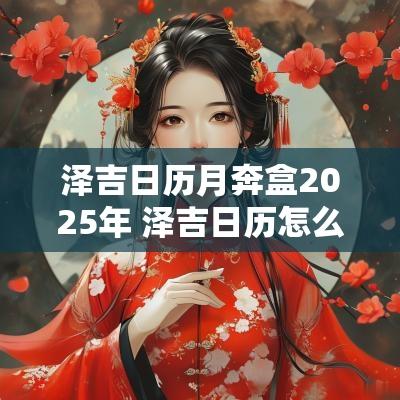 泽吉日历月奔盒2025年 泽吉日历怎么看