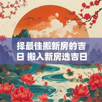 择最佳搬新房的吉日 搬入新房选吉日吉时怎么选