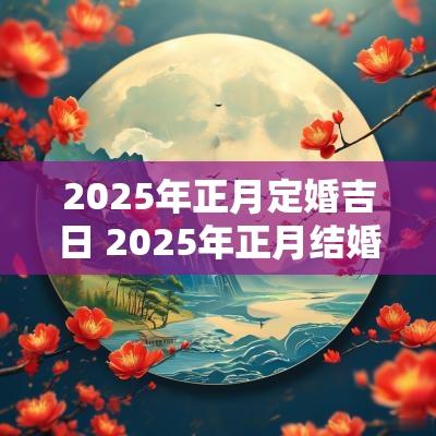 2025年正月定婚吉日 2025年正月结婚吉日一览表