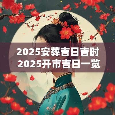 2025安葬吉日吉时 2025开市吉日一览