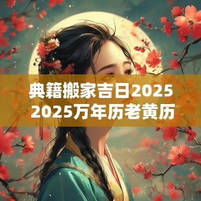 典籍搬家吉日2025 2025万年历老黄历看搬家吉日