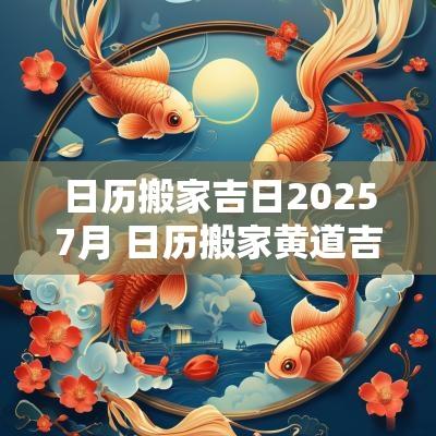 日历搬家吉日20257月 日历搬家黄道吉日2019