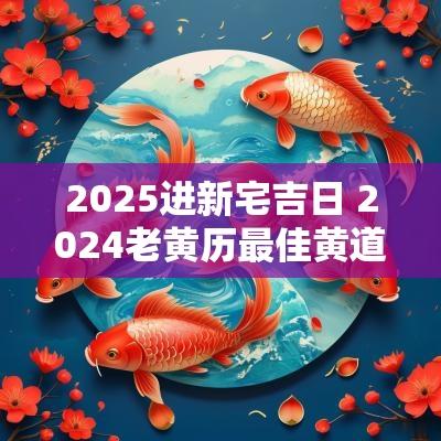 2025进新宅吉日 2025老黄历最佳黄道吉日一览表