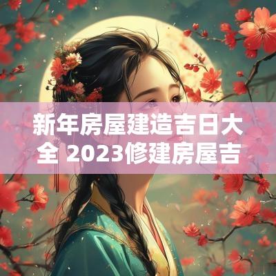 新年房屋建造吉日大全 2025修建房屋吉日吉时对照表