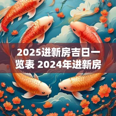 2025进新房吉日一览表 2025年进新房吉日查询一览表