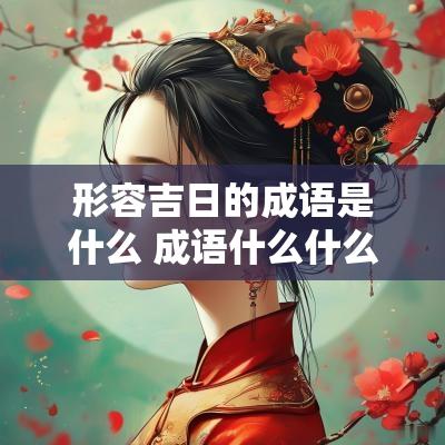 形容吉日的成语是什么 成语什么什么吉日