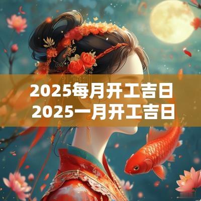 2025每月开工吉日 2025一月开工吉日查询