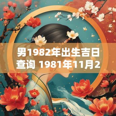 男1982年出生吉日查询 1981年11月27日男出生什么命