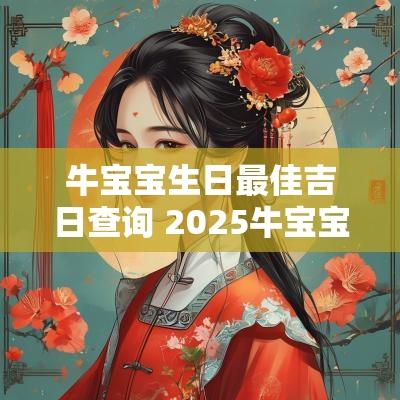 牛宝宝生日最佳吉日查询 2025牛宝宝生产吉日