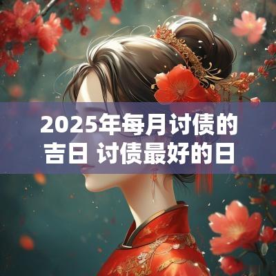 2025年每月讨债的吉日 讨债最好的日子黄道吉日
