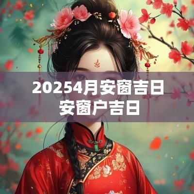 20254月安窗吉日 安窗户吉日