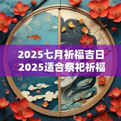 2025七月祈福吉日 2025适合祭祀祈福吉日