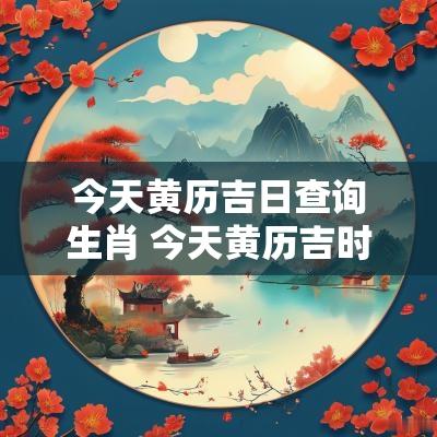 今天黄历吉日查询生肖 今天黄历吉时时辰查询