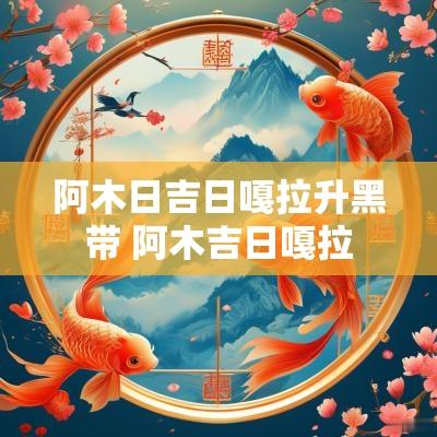 阿木日吉日嘎拉升黑带 阿木吉日嘎拉