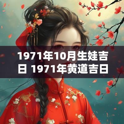 1971年10月生娃吉日 1971年黄道吉日