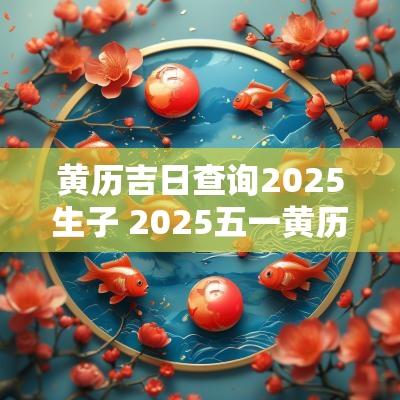 黄历吉日查询2025生子 2025五一黄历吉日查询