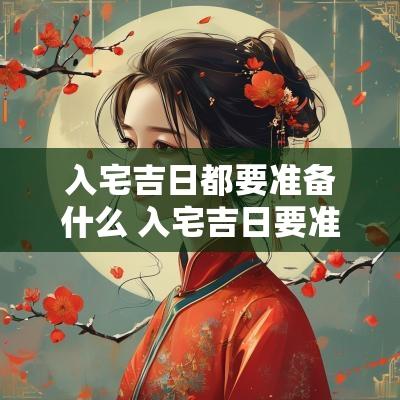 入宅吉日都要准备什么 入宅吉日要准备哪些