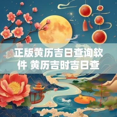 正版黄历吉日查询软件 黄历吉时吉日查询下载