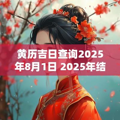 黄历吉日查询2025年8月1日 2025年结婚黄历吉日一览表