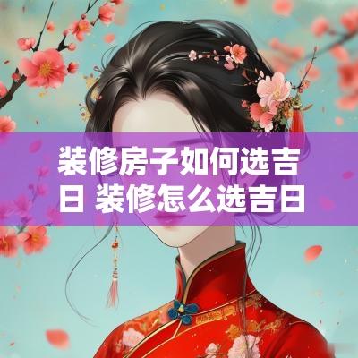 装修房子如何选吉日 装修怎么选吉日
