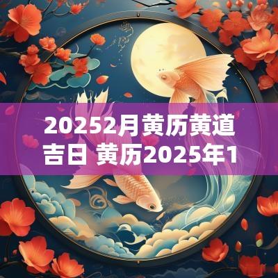 20252月黄历黄道吉日 黄历2025年12月黄道吉日