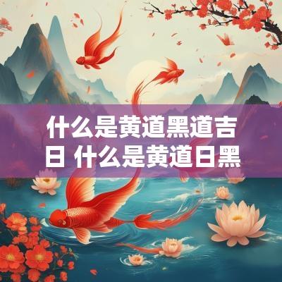 什么是黄道黑道吉日 什么是黄道日黑道日