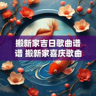 搬新家吉日歌曲谱谱 搬新家喜庆歌曲大全