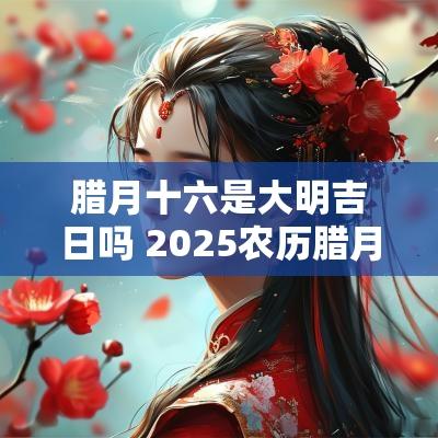 腊月十六是大明吉日吗 2025农历腊月十六是吉日吗