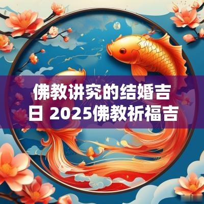 佛教讲究的结婚吉日 2025佛教祈福吉日