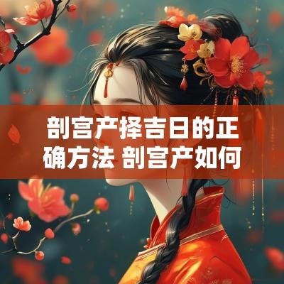 剖宫产择吉日的正确方法 剖宫产如何择日择时