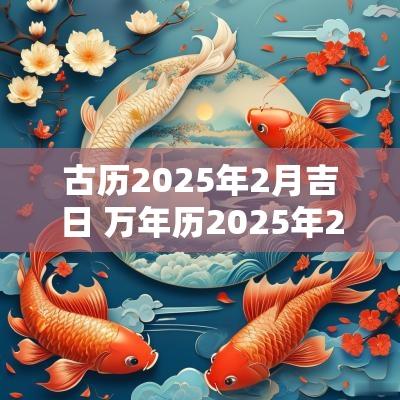 古历2025年2月吉日 万年历2025年2月份吉日