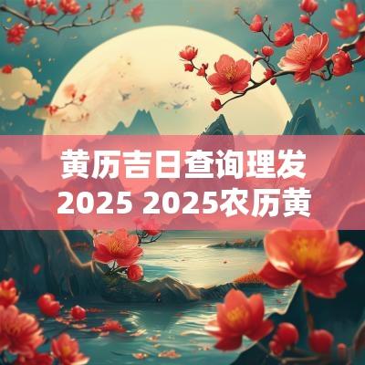 黄历吉日查询理发2025 2025农历黄历吉日查询