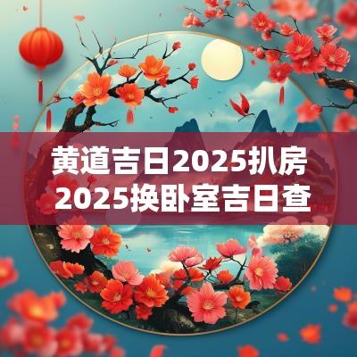 黄道吉日2025扒房 2025换卧室吉日查询
